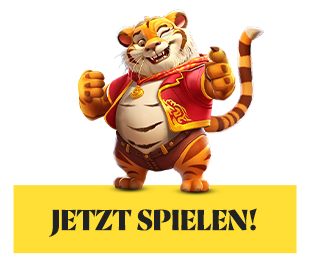 Illustration eines fröhlichen Tigercharakters über einem Jetzt Spielen Hinweis im Kontext von Live Casino Tipps